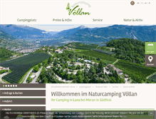 Tablet Screenshot of camping-voellan.com